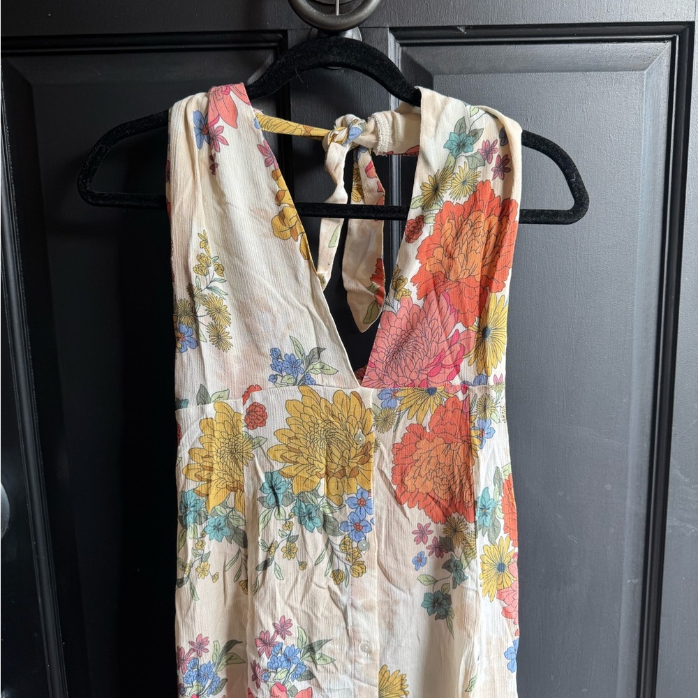 O'Neill Cream and Pink Maxi Sundress